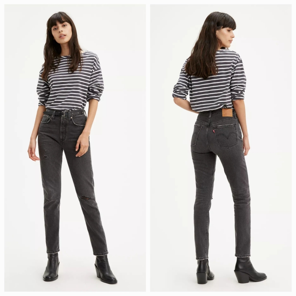Levi's Premium 29 Indie Sleeze Modern Contemporary 501 High Rise Button Fly Jean